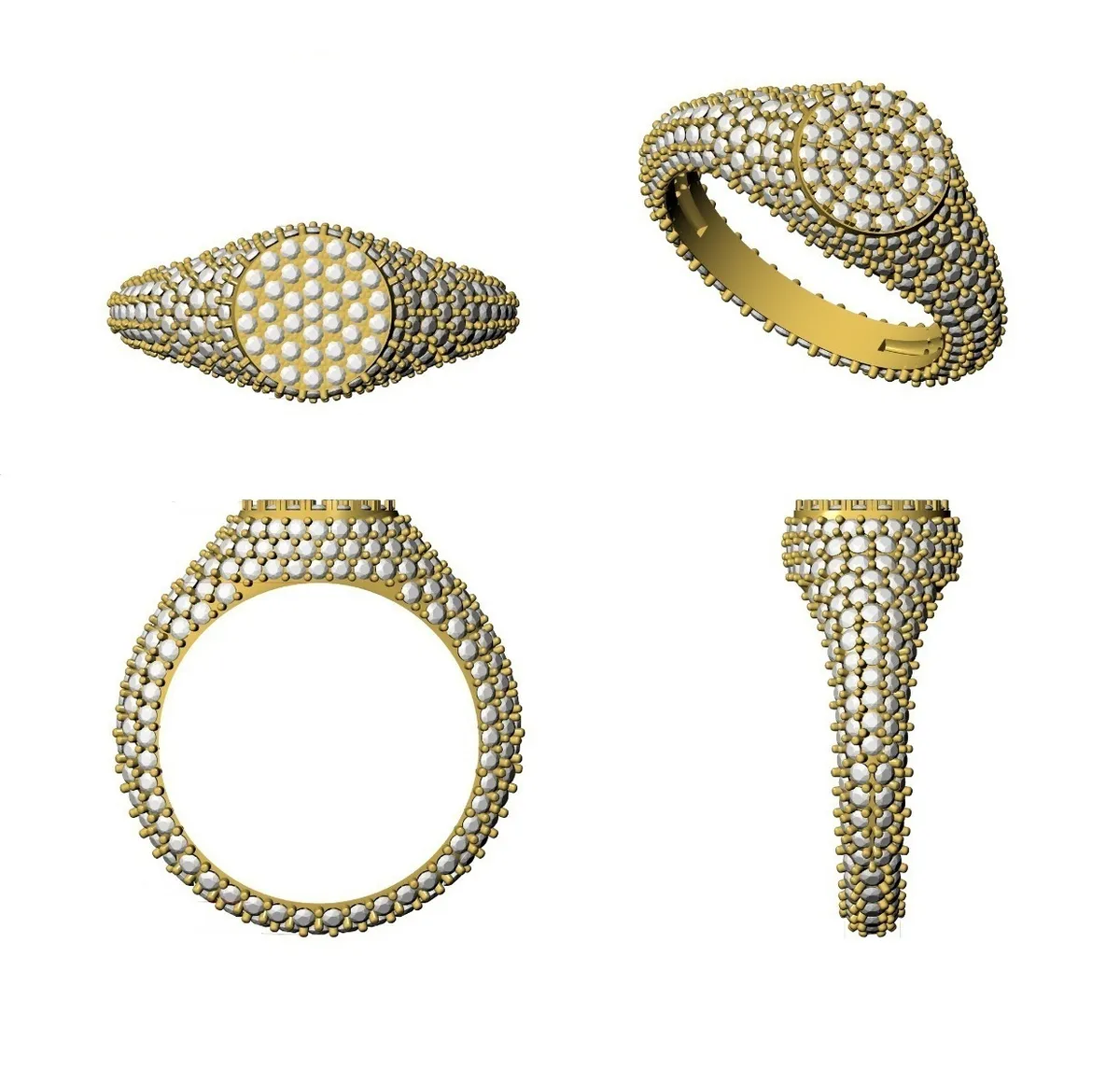 Round Diamond Fashion Ring 