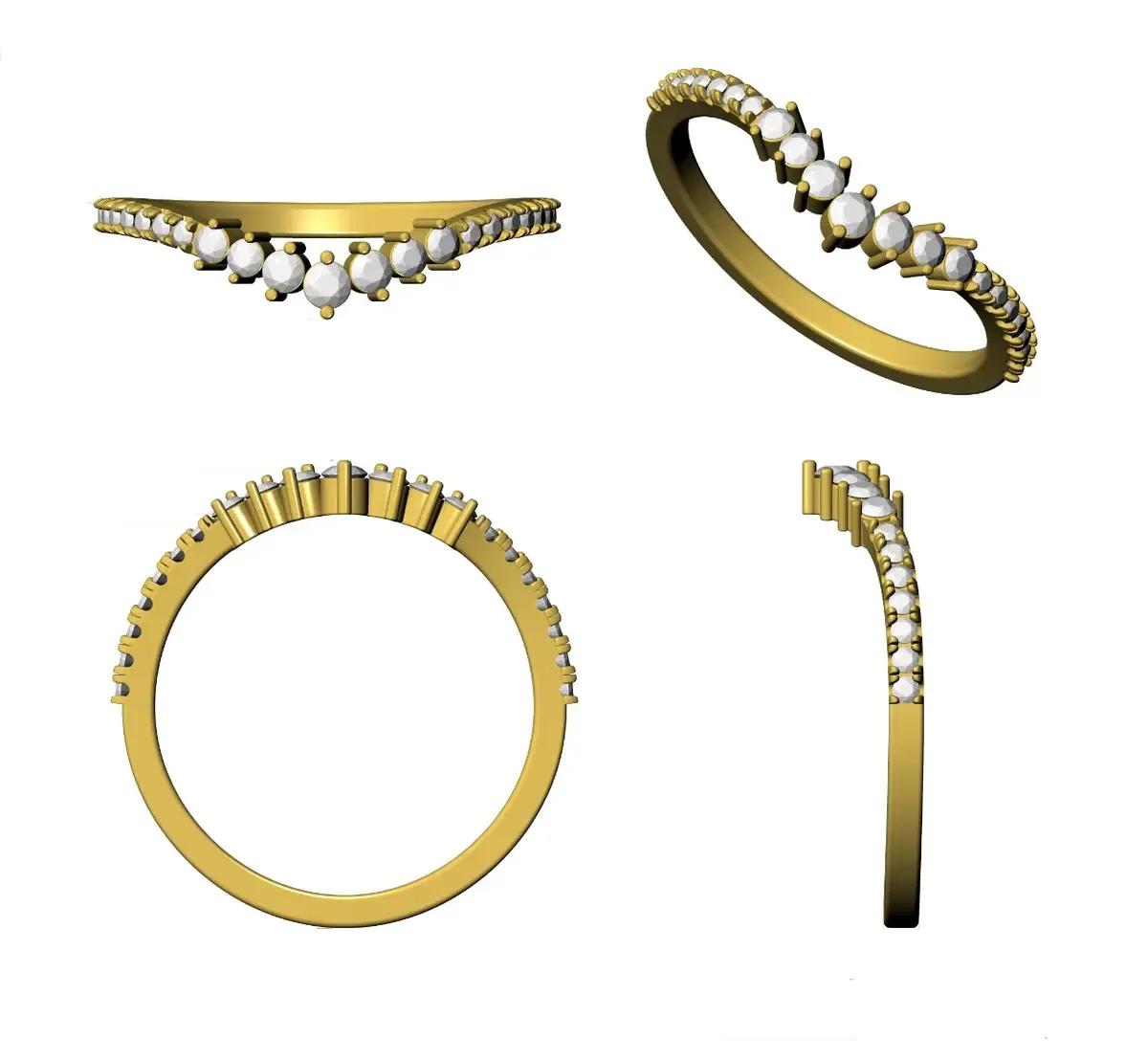 Round Diamond Band