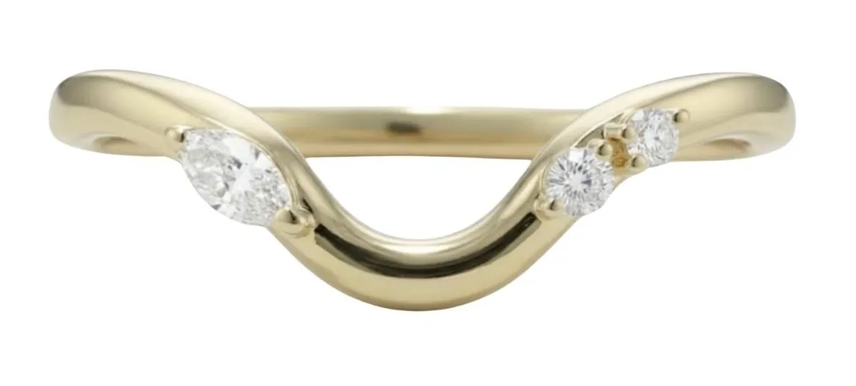 Marquise & Round Diamond Band 