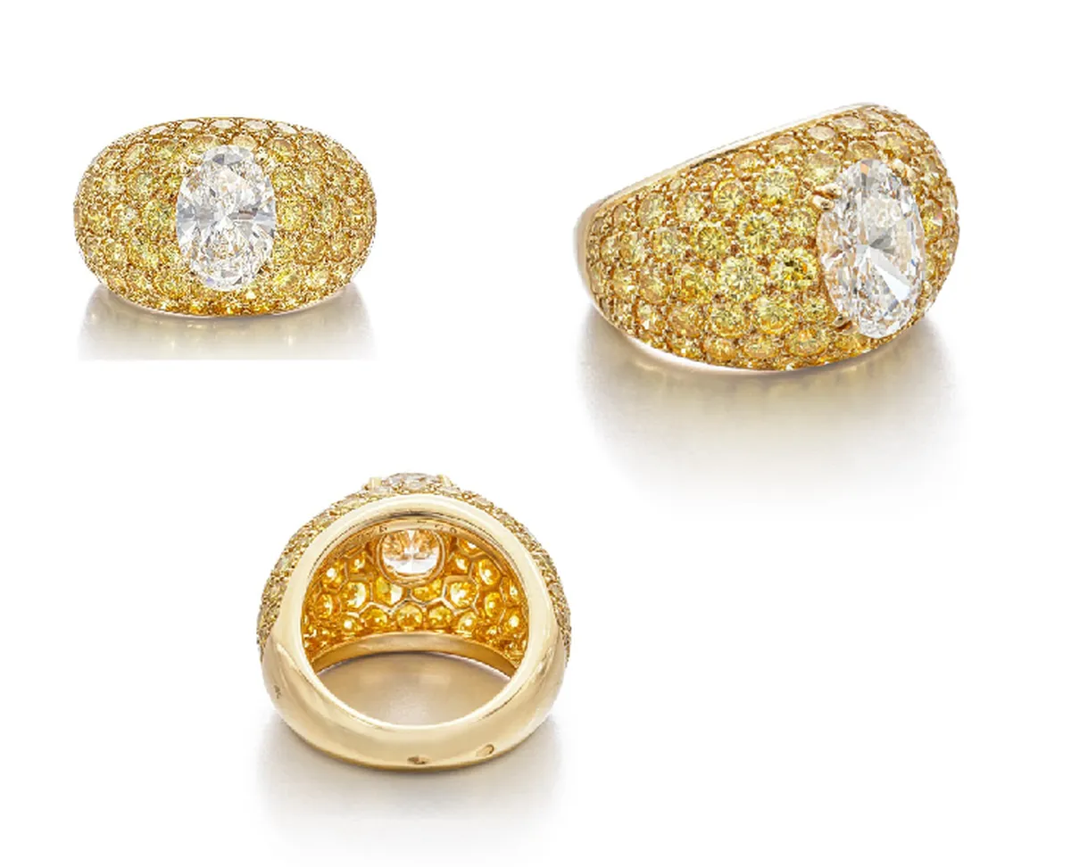 Oval & Round Diamond Fashion Band 