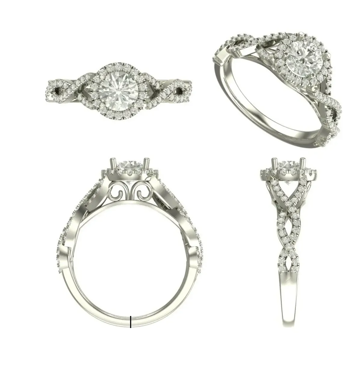 Round Diamond Engagement Ring 
