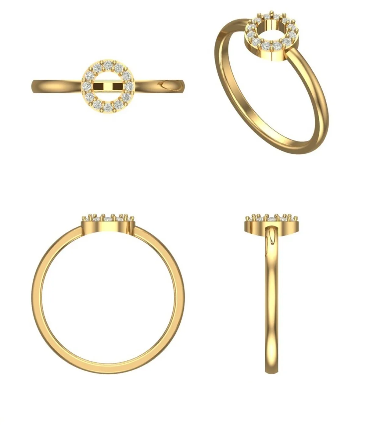 Round Diamond Engagement Ring 