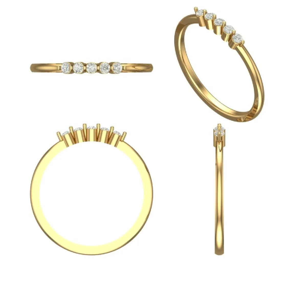 Round Diamond Band 