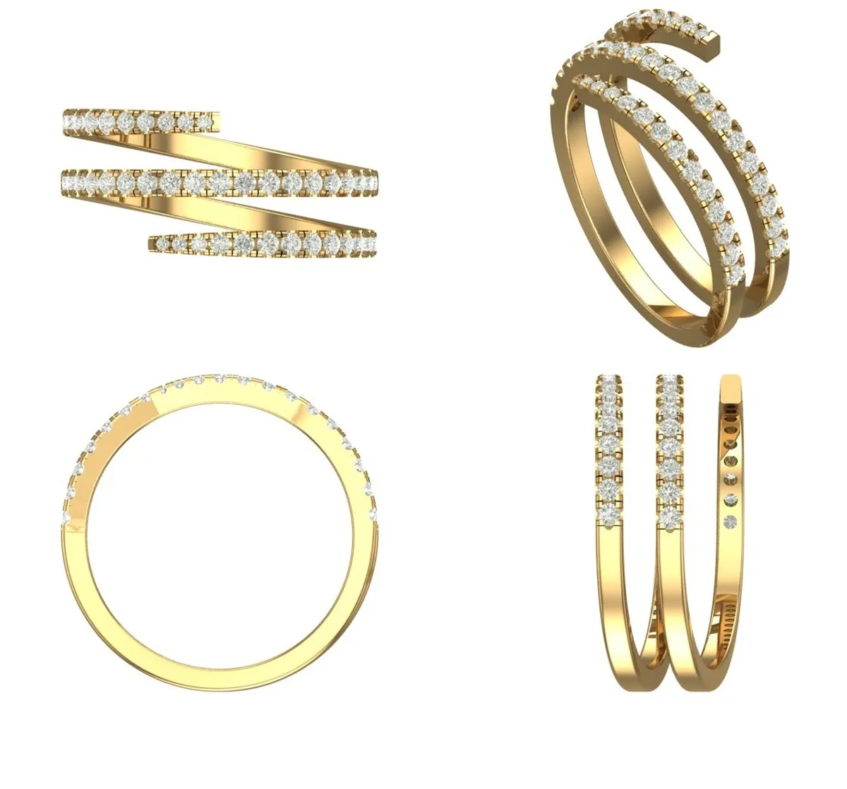Round Diamond Fashion Band 